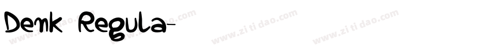 Denk Regula字体转换